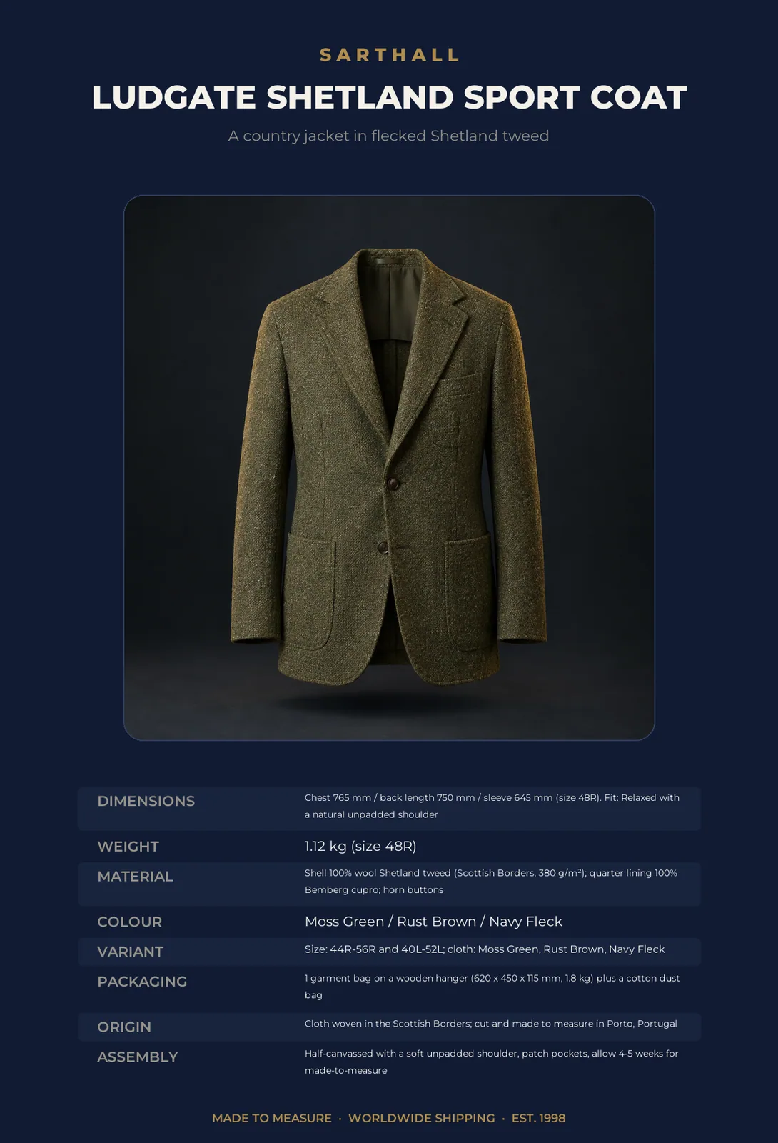 Ludgate Shetland Sport Coat - Image 9