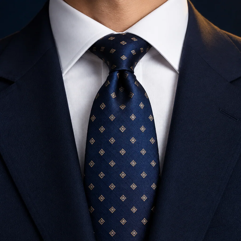 Savile Hand-Rolled Silk Tie - Image 5
