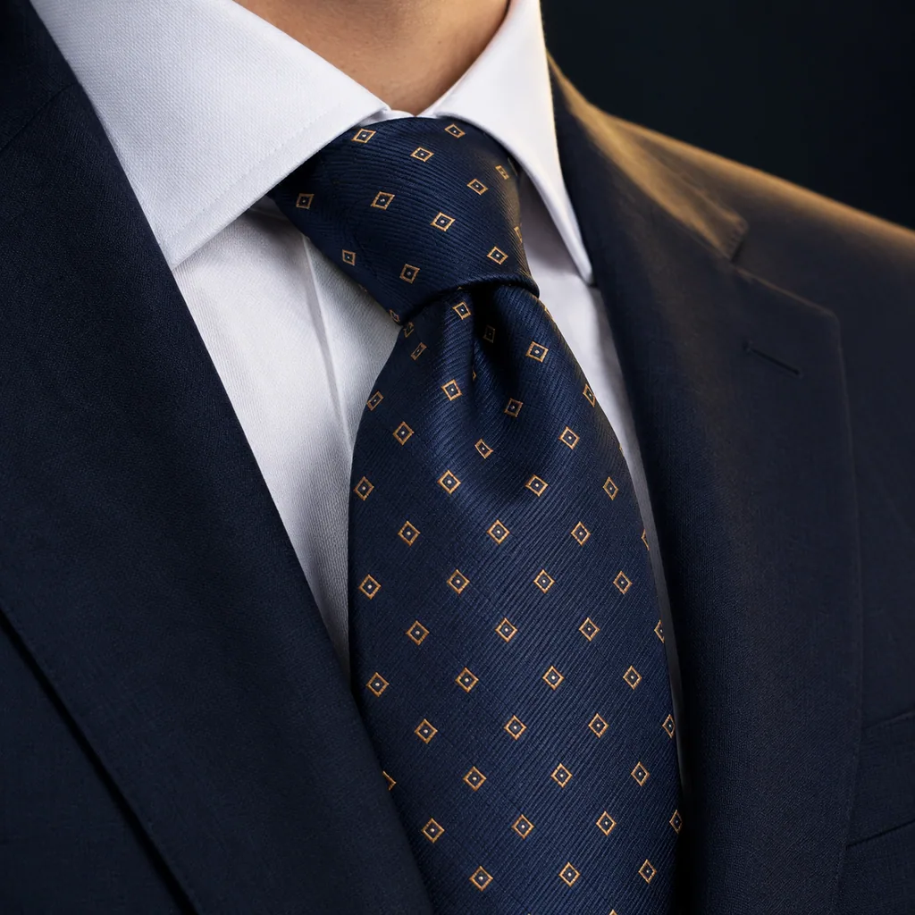 Savile Hand-Rolled Silk Tie - Image 6