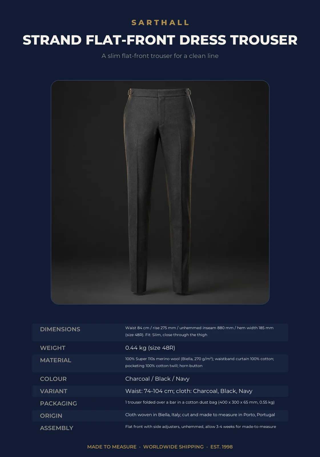 Strand Flat-Front Dress Trouser - Image 9